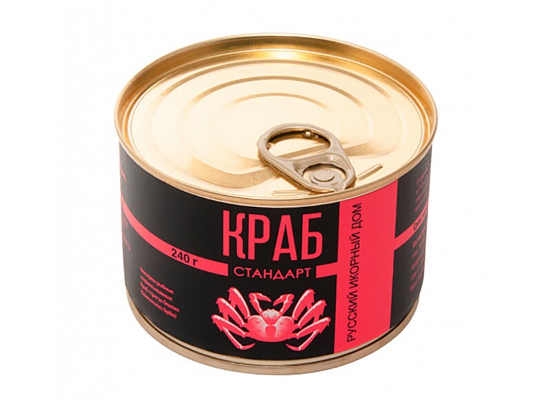 Мясо краба консервированное "Русский икорный дом", 240 г