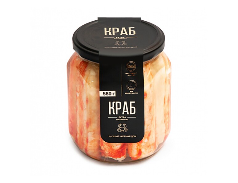 Мясо краба Экстра "Русский икорный дом", 580 г
