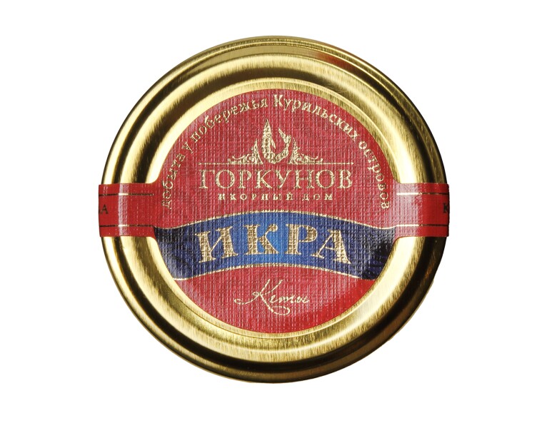 Красная икра лососевая "Горкунов", 100 г