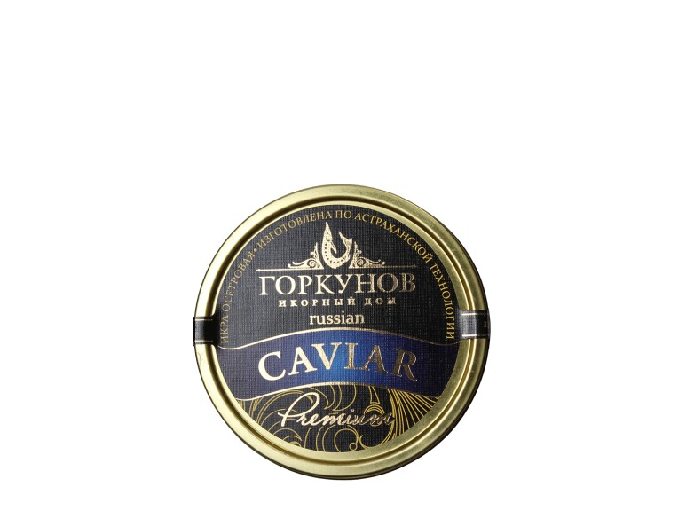 Икра черная осетровая забойная, Premium "Горкунов", 125г