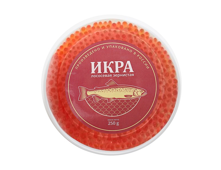 Красная икра лососевая (Кета), 250 г