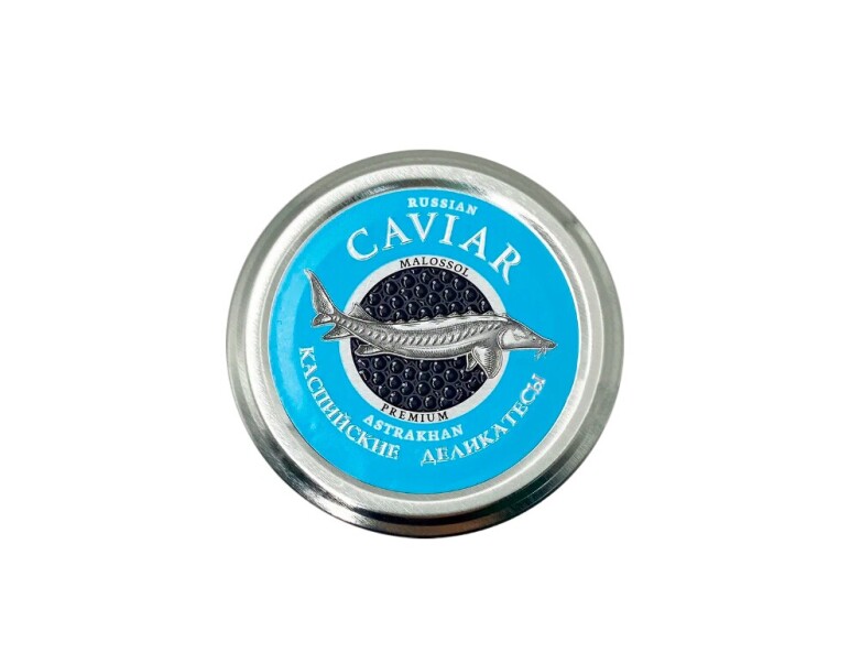 Подарочный набор с чёрной икрой "Russian Caviar Gold"